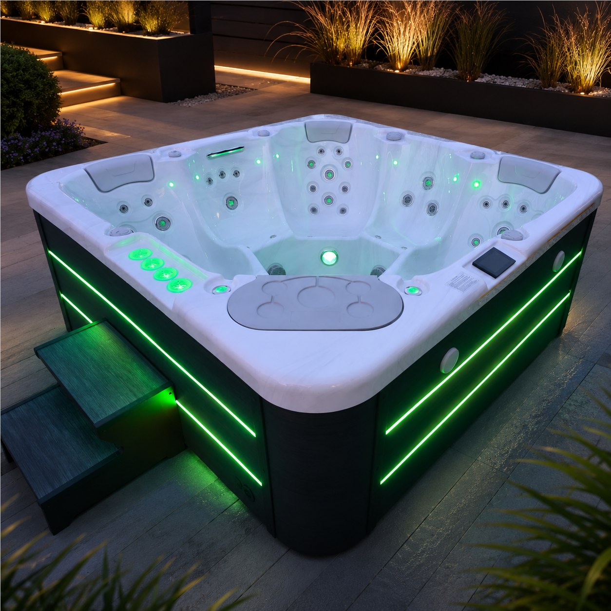 Jacuzzi EM Spa — Biała misa i oświetlenie LED